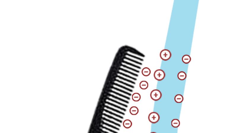 Bending Water with a Plastic Comb